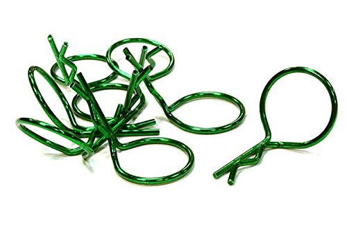 Integy RC Model Anodized Color Bent-Up Body Clips (8) for 1/10 RC Cars & Trucks (LxW=26x16mm) von Integy