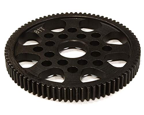Integy RC Model CNC-Machined Aluminum Steel 81T Spur Gear Designed for HPI 1/10 Sprint 2 On-Road von Integy
