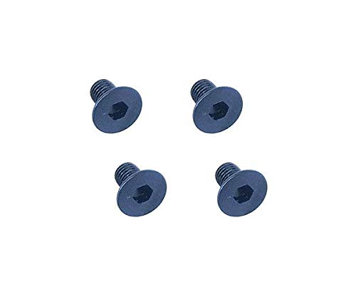 Integy RC Model Precision Square R/C M3 x 6mm Aluminum Flat Head Hex Screws (Black) 4 pcs. von Integy
