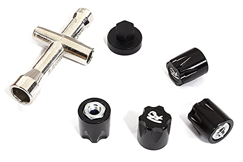 Integy RC-Modell, realistische CNC-gefräste Aluminium-Radmutter M4, entworfen für Maßstab 1:10 von Integy
