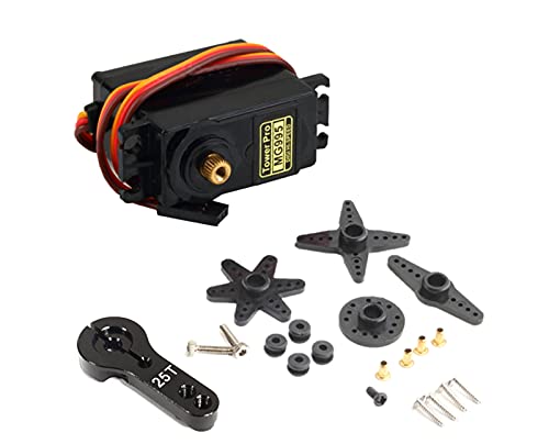 Integy RC Modell V3 Digital MG995 Standardgröße, Metallgetriebe-Servo, 12 kg, 0,15 Sekunden, mit Metallhupe von Integy