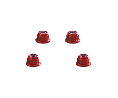 Integy RC Sechskant-Kontermutter aus Metalllegierung, M4, Flansch, 4 Stück von Integy