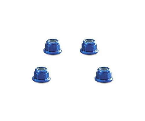 Integy RC Sechskant-Kontermutter aus Metalllegierung, M4, Flansch, 4 Stück von Integy