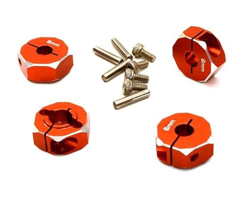 RC Model 12mm Hex Wheel (4) Hub 6mm Thick Designed for 1/10 Axial, Tamiya, TC & Drift von Integy