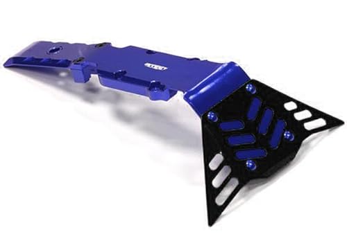 RC Model Machined Front+Mid Skid Plate for Traxxas 1/10 E-Revo (-2017), Revo 3.3, Summit von Integy