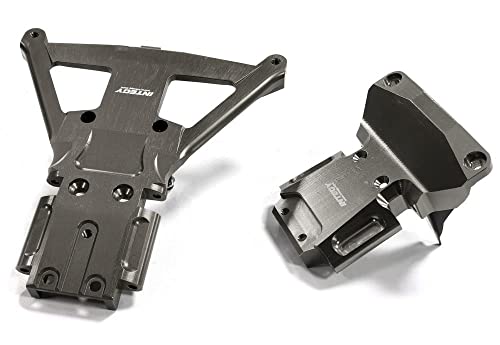 RC Model Machined Front & Rear Bulkhead Designed for Traxxas Slash 4X4 LCG Chassis von Integy