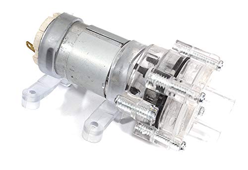 Integy RC-Modellpumpe, transparente Wasserpumpe für RC-Boote, selbstansaugend, DC 6-12 V, 86 x 43 mm, für Modellhobbisten und R/C-Enthusiasten, unisex, für Jungen, Männermodellbootzubehör von Integy