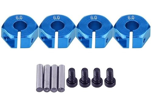 Integy RC Upgrades für Axial, 12 mm Sechskantrad (4) Nabe, 6 mm dick für 1/10 Lager, Axial, Tamiya, Drift und TC von Integy