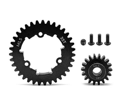 RC Modell HD Stahl 18T Ritzel + 35T Stirnradsatz 1,5 MOD für Traxxas X-Maxx & XRT RC Modell HD Stahl 18T Ritzel + 35T Stirnradsatz 1,5 MOD für Traxxas X-Maxx & XRT von Integy