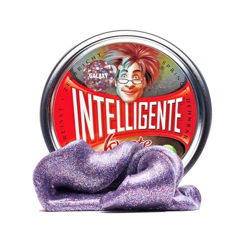 Intelligente Knete - Das Original! Galaxy mit Glitzer-Effekt - Kinderknete und Therapieknete in einem - besser als jeder Stressball! Für Kinder und Erwachsene (Standard-Dose, 80g) von Intelligente Knete
