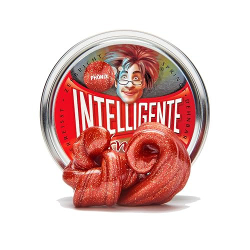 Intelligente Knete - Das Original! Phönix mit Glitzer-Effekt - Kinderknete und Therapieknete in einem - besser als jeder Stressball! Für Kinder und Erwachsene (Standard-Dose, 80g) von Intelligente Knete