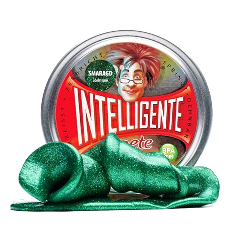 Intelligente Knete - Das Original! Smaragd mit Glitzer-Effekt - Kinderknete und Therapieknete in einem - besser als jeder Stressball! Für Kinder und Erwachsene (Standard-Dose, 80g) Intelligente Knete - Das Original! Smaragd mit Glitzer-Effekt - Kinderknete und Therapieknete in einem - besser als jeder Stressball! Für Kinder und Erwachsene (Standard-Dose, 80g) von Intelligente Knete