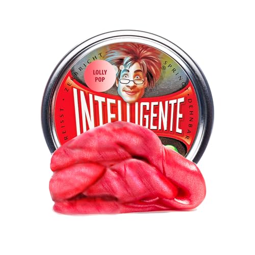 Intelligente Knete - Das Original! Lolly Pop mit Schimmer-Effekt - Kinderknete und Therapieknete in einem - Besser als jeder Stressball! Für Kinder und Erwachsene (Standard-Dose, 80g) von Intelligente Knete