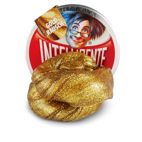 Intelligente Knete kleine Dosen (Klein Goldrausch) BPA- und glutenfrei Gold, Glitzer von Intelligente Knete