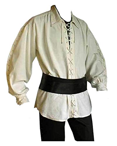 Inter-Moden Mittelalter Markthemd - Herren Asgrim XXL/Natur von Inter-Moden