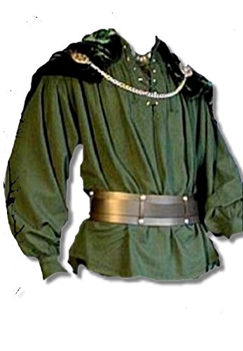 Inter Moden Mittelalter Markthemd - Herren Osgur L/dklgrün Inter Moden Mittelalter Markthemd - Herren Osgur L/dklgrün von Inter