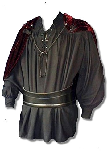 Inter Moden Mittelalter Markthemd - Herren Osgur XL/schwarz Inter Moden Mittelalter Markthemd - Herren Osgur XL/schwarz von Inter-Moden