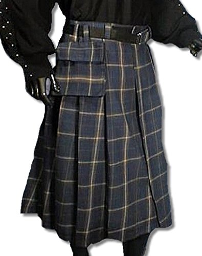 Inter Moden Mittelalter Tartan Schottenrock - Herren Xeledur XXL/blau / grün von Inter