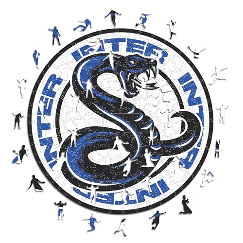 Iconic Puzzles, Inter Snake, offizielles Produkt, Holzpuzzle für Erwachsene und Kinder, 100% nachhaltiges Holz, Größe M, 250 Stück Iconic Puzzles, Inter Snake, offizielles Produkt, Holzpuzzle für Erwachsene und Kinder, 100% nachhaltiges Holz, Größe M, 250 Stück von Inter