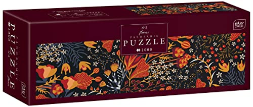 Flowers no. 2 - 1000 Pieces Panorama Jigsaw Puzzle for Adults von Interdruk