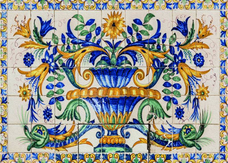 Interdruk Art on Tiles - Blumen 1000 Teile Puzzle Interdruk-385055 von Interdruk