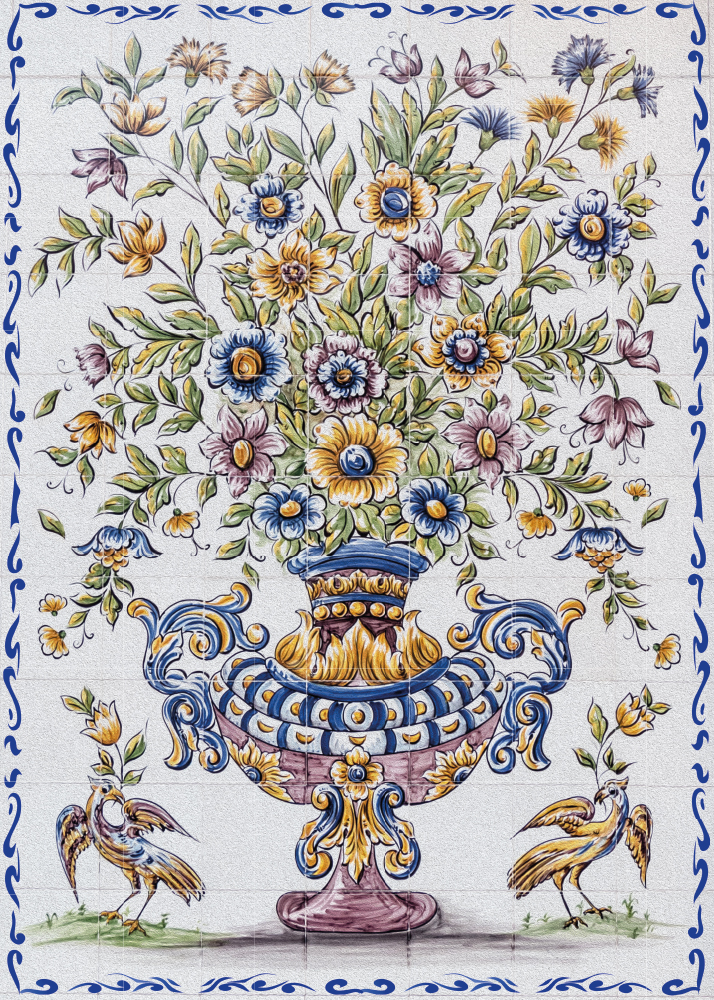 Interdruk Art on Tiles - Blumenvase 1000 Teile Puzzle Interdruk-385413 von Interdruk