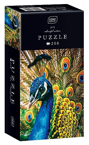 Interdruk PUZ250CN1P Puzzle, Pfau, 48×33 cm von Interdruk
