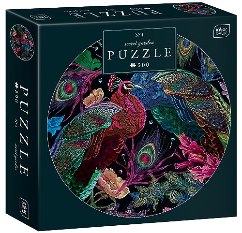 Interdruk PUZ500RSG1 Puzzle, Secret Garden No. 1, 63 cm (Diameter) von Interdruk