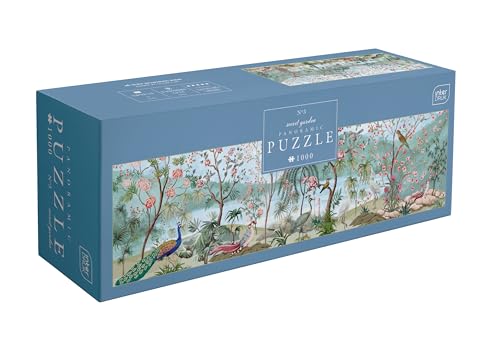 Interdruk - 1000 Teile Panorama-Puzzle für Erwachsene - Secret Garden Nr. 3, buntes Design von Interdruk