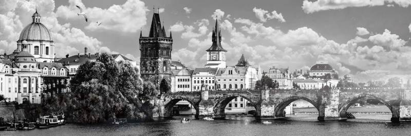 Interdruk Panoramic Around the World - Prag 1000 Teile Puzzle Interdruk-326317 von Interdruk