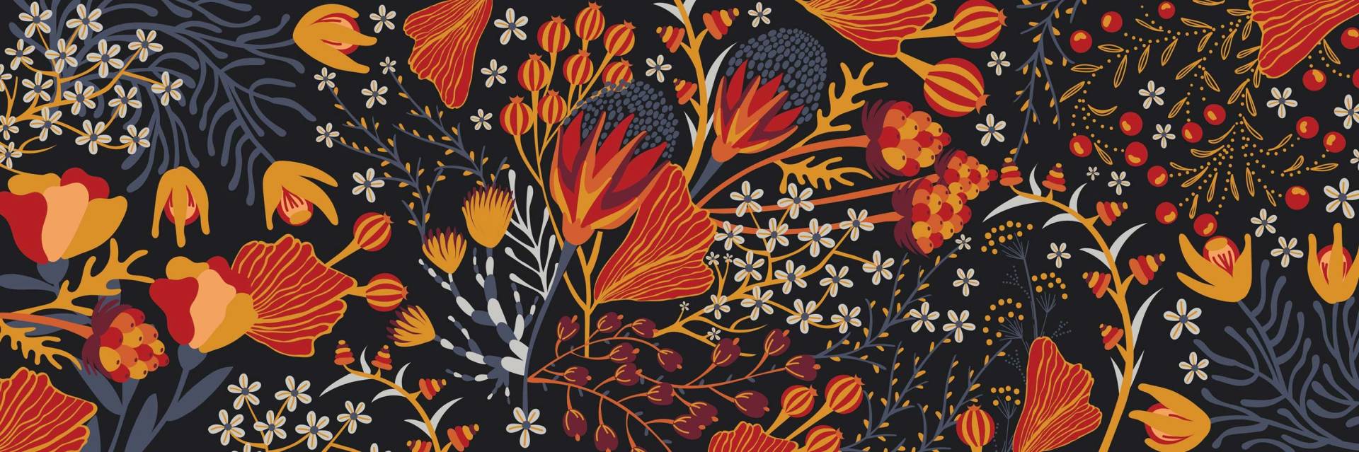 Interdruk Panoramic- Herbstblumen 1000 Teile Puzzle Interdruk-326270 von Interdruk