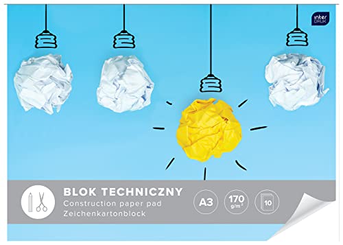 Interdruk Technischer Zeichenblock, A3, 10 Stück von Interdruk