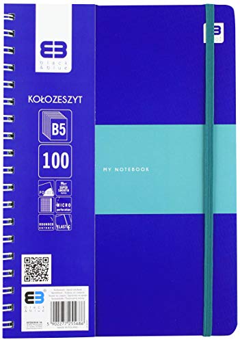 Interdruk koozb5100bbp Spirale Notebook B5 100 # mit Elastic B & B Pastell, Mehrfarbig von Interdruk