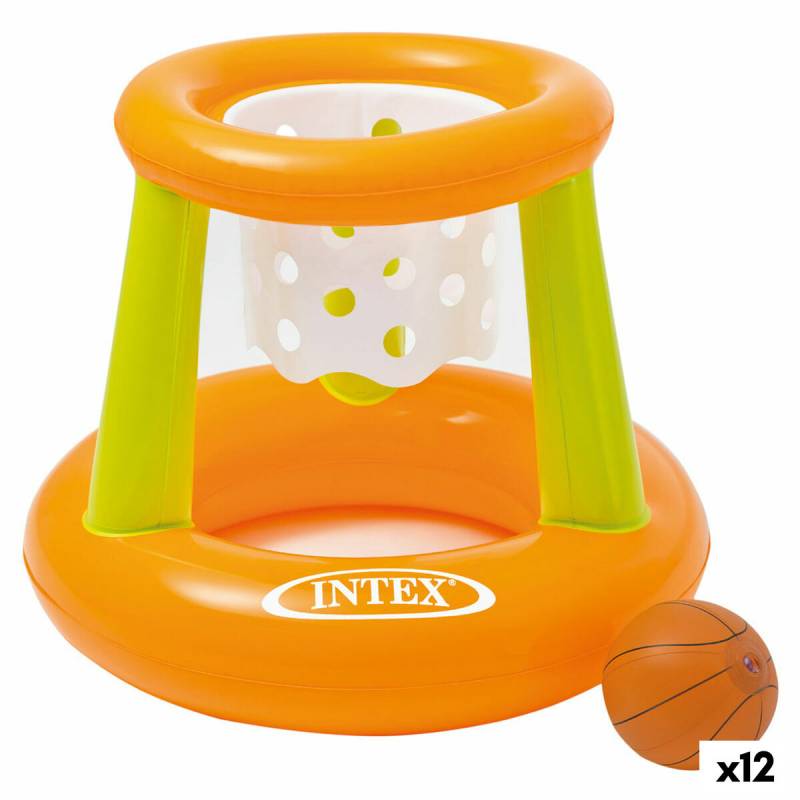 Aufblasbarer Spiel Intex Basketballkorb 67 x 55 x 67 cm (12 Stück) von Intex