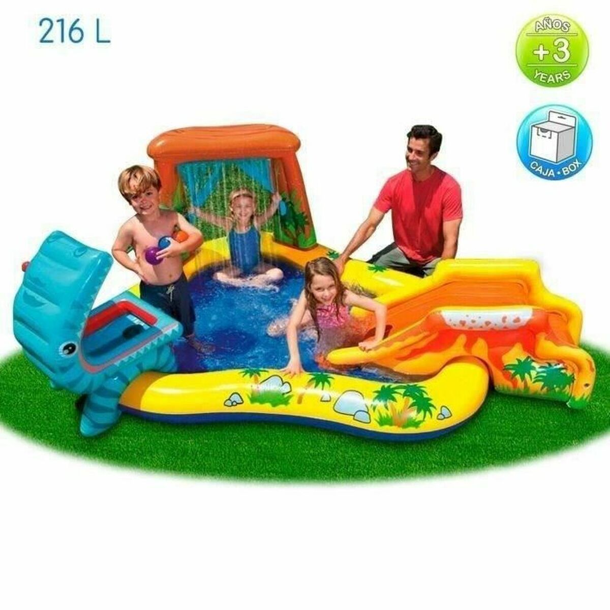 Aufblasbares Planschbecken für Kinder Intex 57444 (249 x 191 x 109 cm) - 216L von Intex