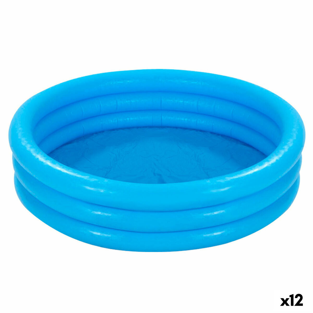 Aufblasbares Planschbecken für Kinder Intex Blau Ringe 156 L 114 x 25 cm (12 Stück) von Intex
