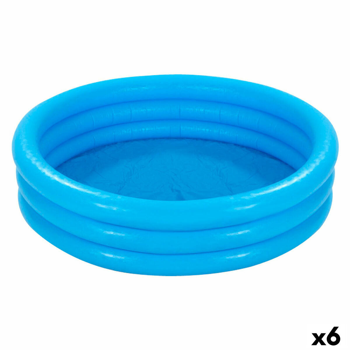 Aufblasbares Planschbecken für Kinder Intex Blau Ringe 581 L 168 x 40 cm (6 Stück) von Intex