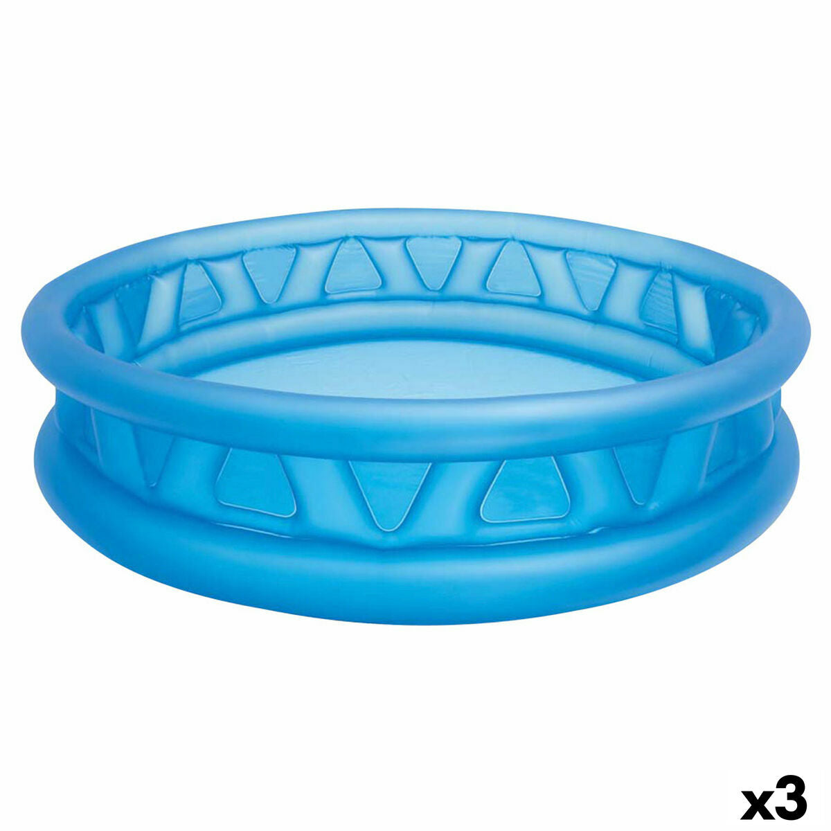 Aufblasbares Planschbecken für Kinder Intex Blau kreisförmig 790 L 188 x 46 x 188 cm (3 Stück) von Intex