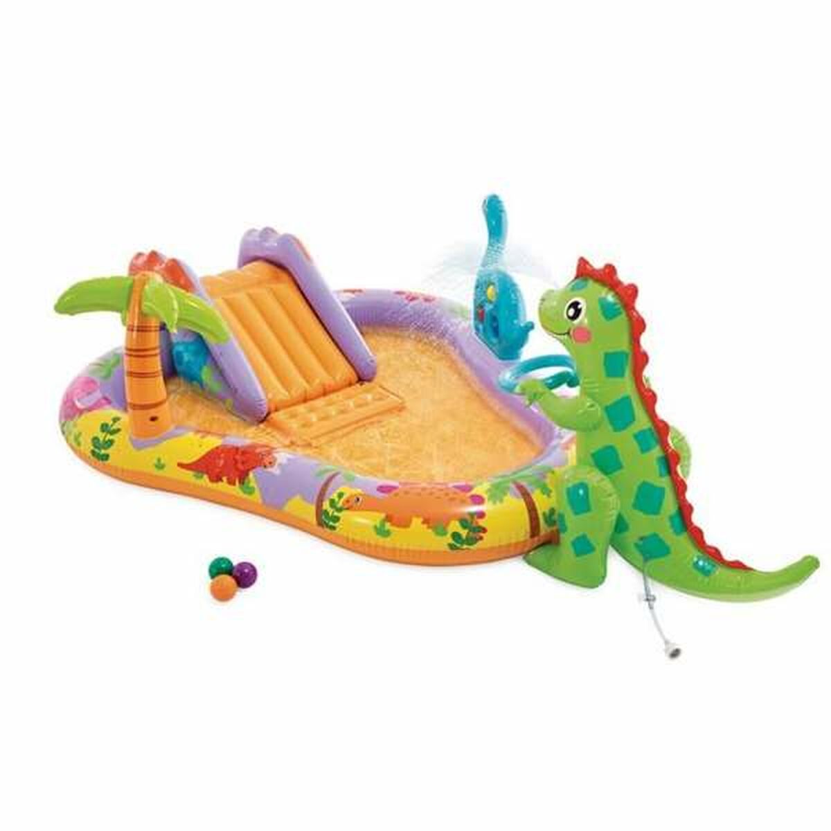 Aufblasbares Planschbecken für Kinder Intex Dino Park 201 x 157 x 69 cm Aufblasbares Planschbecken für Kinder Intex Dino Park 201 x 157 x 69 cm von Intex