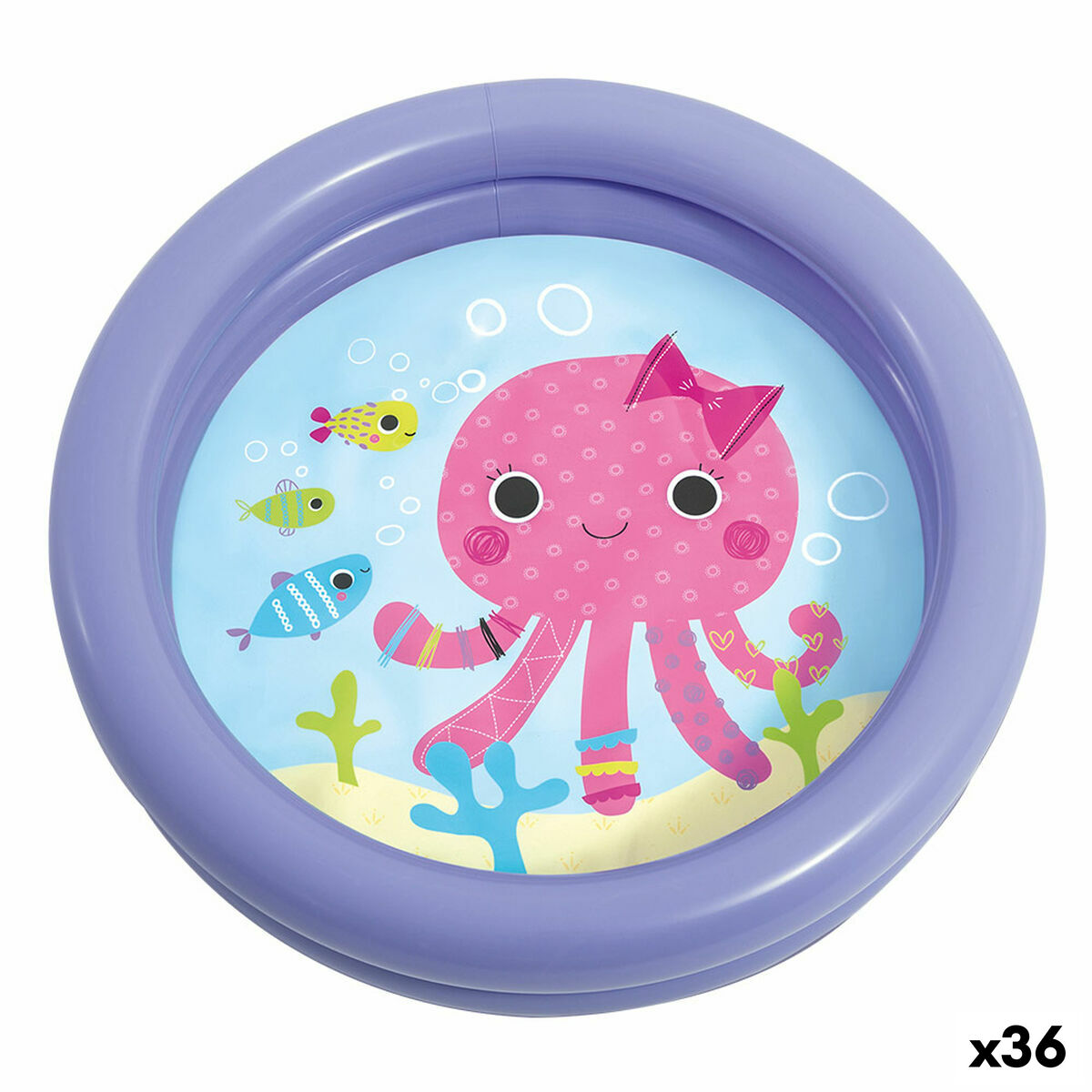 Aufblasbares Planschbecken für Kinder Intex Oktopus 17 L 61 x 15 x 61 cm Lila (36 Stück) von Intex