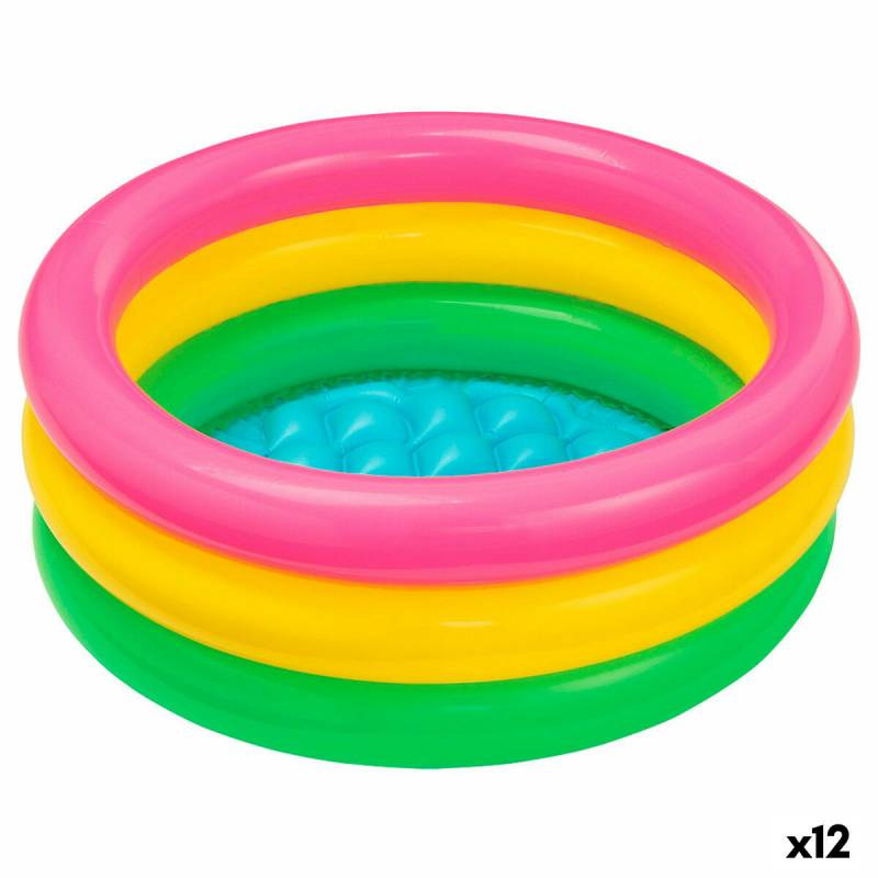 Aufblasbares Planschbecken für Kinder Intex Sunset Glow Ringe 28 L 61 x 22 x 61 cm (12 Stück) von Intex