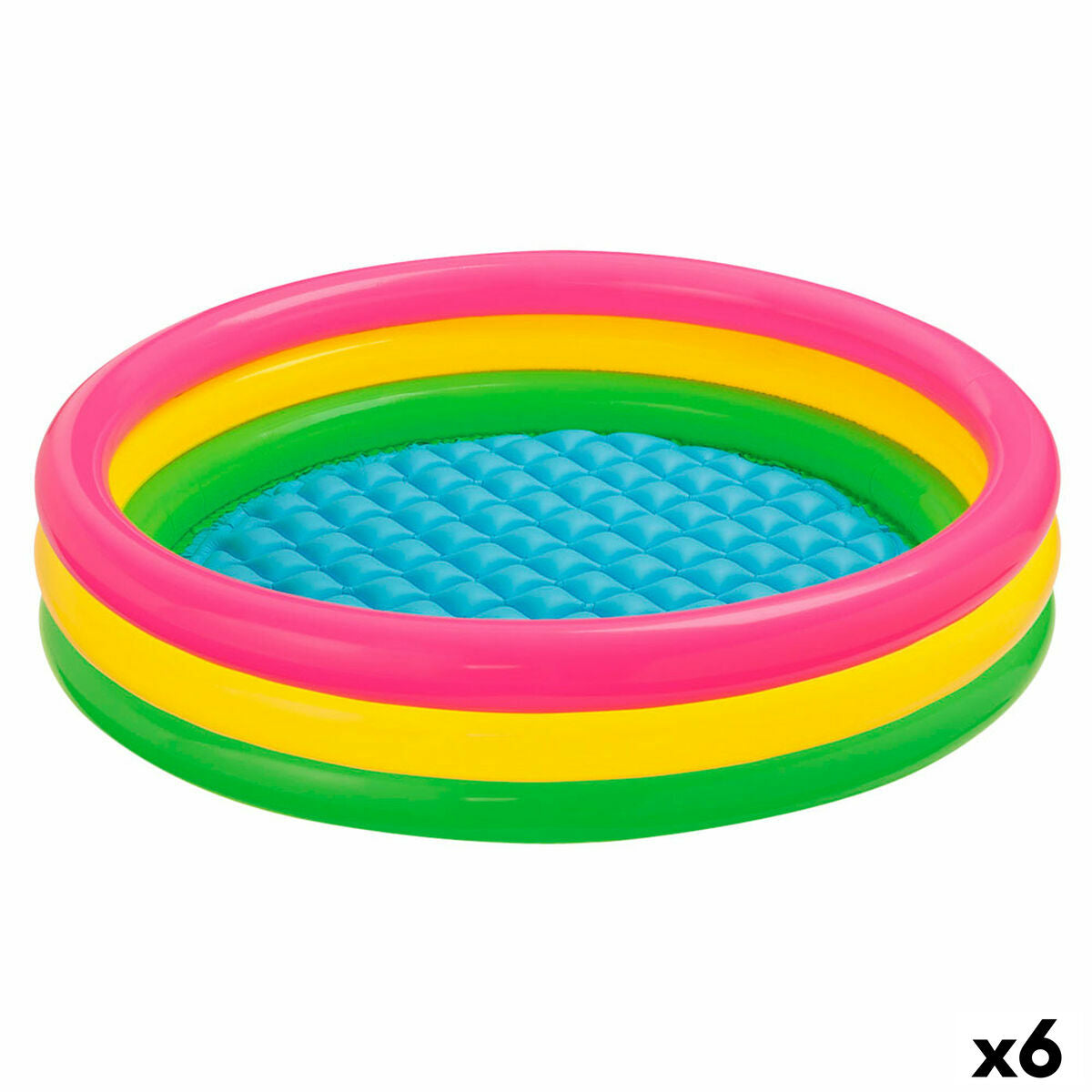 Aufblasbares Planschbecken für Kinder Intex Sunset Ringe 131 L 114 x 25 x 114 cm (6 Stück) von Intex