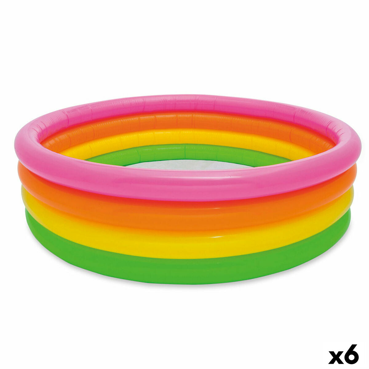 Aufblasbares Planschbecken für Kinder Intex Sunset Ringe 780 L 168 x 46 x 168 cm (6 Stück) von Intex