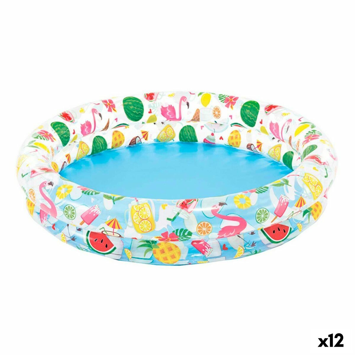 Aufblasbares Planschbecken für Kinder Intex Tropical Ringe 150 l 122 x 25 cm (12 Stück) von Intex