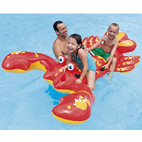 INTEX Reittier Hummer, 213x137 cm aufblasbar Schwimmtier Badetier Pool Wasser Strand von Intex