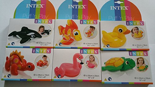 Intex 4 Stück Puff 'n Play Wasserspieltiere von Intex