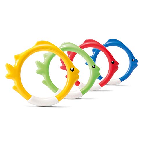 Intex 55504 Wassersport 4 Stück Unterwasser-Tauchspaß Ringe, Einheitsgröße, Multi Intex 55504 Wassersport 4 Stück Unterwasser-Tauchspaß Ringe, Einheitsgröße, Multi von Intex