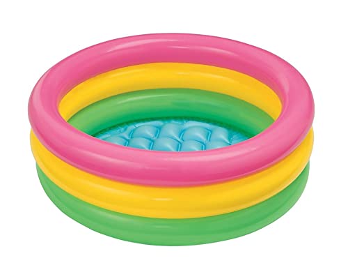 Intex 57402NP - Sunset Glow Baby Pool, 3-Ring, Durchmesser 61 x 22 cm von Intex