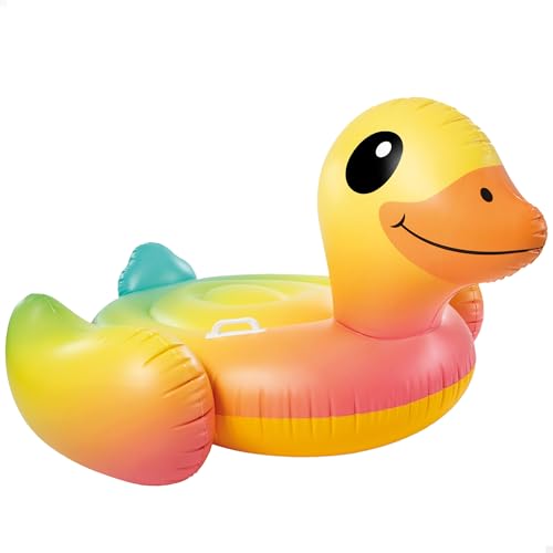 Intex 57556NP - Aufblasbares Reittier Ente, Vinyl, Mehrfarbig, 147x147x81 cm von Intex