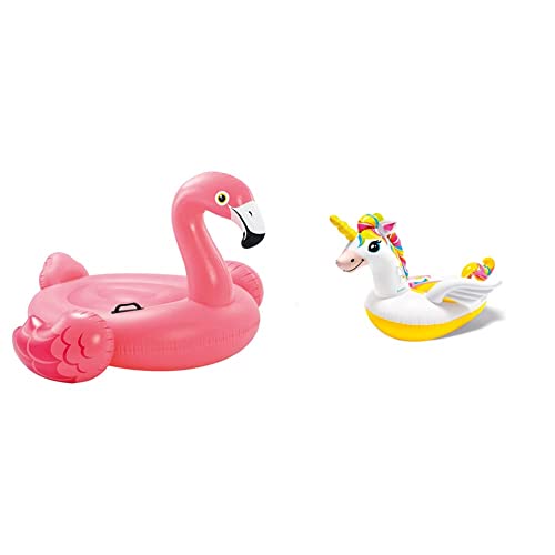 Intex 57558NP Reittier Flamingo Spielzeug, 142 x 137 x 97 cm & 57561NP Rideon ''Unicorn'', 198x140x97cm Intex 57558NP Reittier Flamingo Spielzeug, 142 x 137 x 97 cm & 57561NP Rideon ''Unicorn'', 198x140x97cm von Intex